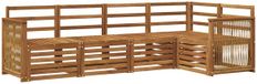 vidaXL Naturel Massief Acacia Hout Bankenset 4-delig