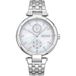 Dkny Downtown Multi DK1L066M0045 Montre à quartz pour femme avec bracelet et boîtier en acier inoxydable de couleur grise, cadran analogique blanc
