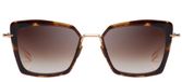 Dita Lunettes De Soleil Perplexer Unisexe Papillon Havane Marron