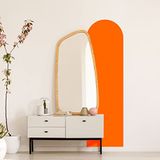 Ambiance Sticker Boogsticker Woonkamer Moderne en Eenvoudige Kunst | Groot Boheems Behang voor Woonkamer en Slaapkamer Decoratie | L58 x H140 cm - Oranje
