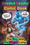 The Boy and the Magic Lamp: Visual Comic Graded Reader — A1-A2 CEFR Self-Study Adult ESL Beginner English Stories
