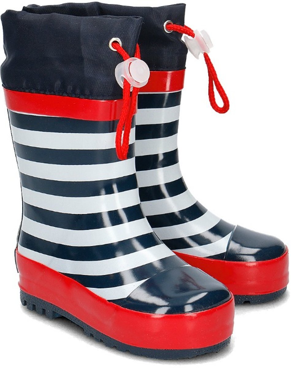 Playshoes Winter Playshoes Regenlaarzen Kinderen Maritiem - Donkerblauw/Wit - Maat 34/35