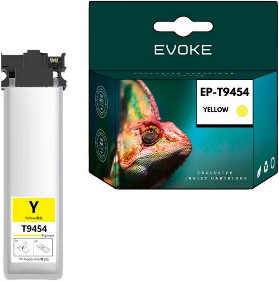 Evoke Epson T9454 Inktcartridge Geel