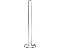 MSV Wc/toiletrolhouder reservoir - kunststof - zwart glans - 50 cm - Voor 5 rollen