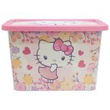 STOR Hello Kitty opbergdoos met kliksluiting, 7 liter