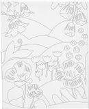 Creativ Company CC Colour-in Canvas, Floral landscape, 24x30 cm