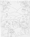 Creativ Company CC Colour-in Canvas, Floral landscape, 24x30 cm