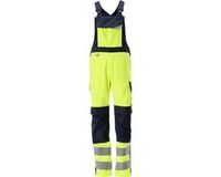 Mascot Multisafe Amerikaanse overall met kniezakken 13869-216 - hi-vis geel/donkermarine - C50
