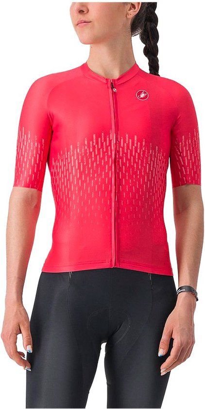Castelli Aero Pro Jersey - Dames - Roze - Maat M - Korte Mouwen