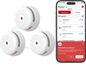 X-Sense XS01-M Détecteur de fumée intelligent avec WiFi - 3 détecteurs de fumée - Link+ Pro - RF sans fil connectable – Maison intelligente – Alarme incendie