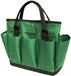 Omgoods - Set d'outils de jardin - Sac de jardinage avec plusieurs compartiments - Spacieux et robuste - Vert noirâtre