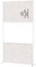 MAULconnecto scheidingswand 100 x 182 cm - akoestisch - standvoet - wit