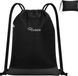 Unyqoos® sac à dos imperméable à cordon de serrage, sac de sport, noir