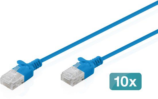 Digitus DK-1618-003S-B-10 netwerkkabel Blauw 0,3 m Cat6 U/UTP