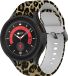 Strap-it Siliconen Smartwatch Bandje Lucky Leopard voor Samsung Galaxy Watch 5 Pro