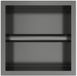 Hotbath &More Inbouwnis en Borstelgarnituur - 16 x 16 x 126 cm - Geborsteld Gunmetal PVD