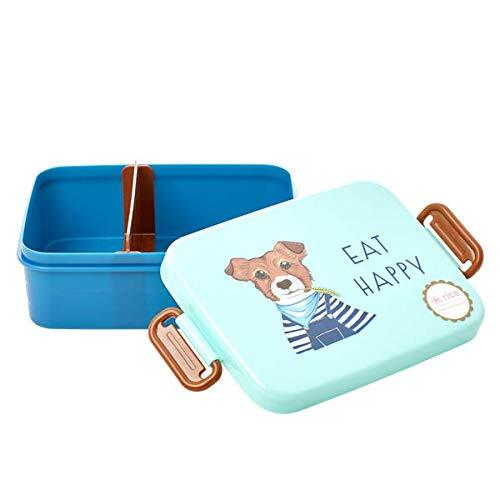 Rice prachtige lunchbox met scheiding, patroon Farm Animals print groen