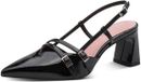 Tamaris Dames Slingpumps 1-29660-45 0A1 Zwart Gestructureerd Maat 38 EU