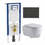 Geberit QeramiQ Dely Swirl Toiletset - Mat Wit