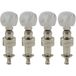 Grover 123N Geared Banjo Pegs with Round Pearloid Button 4pcs Nickel