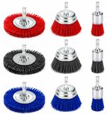 Omgoods - Jeu de 9 brosses en nylon pour perceuse