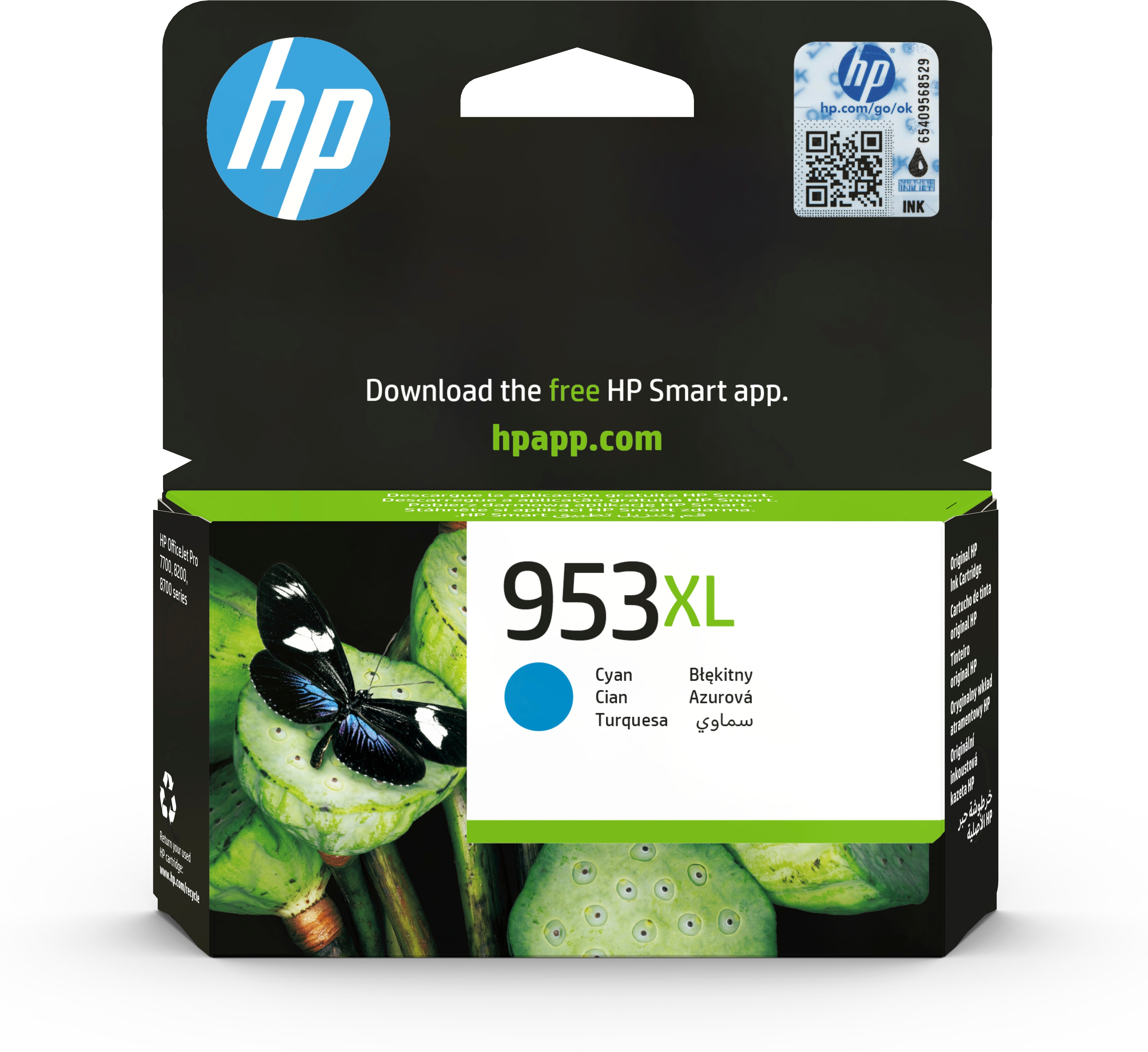 HP   953XL originele high-capacity cyaan inktcartridge