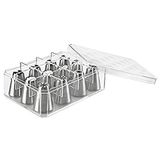 Ibili Set spuitmonden, roos, standaard, roestvrij staal, zilver, 10 x 10 x 5 cm, 12 stuks