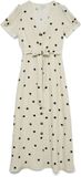 Vero Moda Vmjoan Lange jurk met korte mouw en V-hals