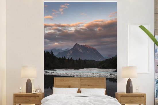 Nr1Wallpaper Behang - Fotobehang - Uitzicht op de Julische Alpen in het Nationaal park Triglav in Slovenië - Breedte 160 cm x hoogte 240 cm