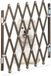 Relaxdays Hondenhekje - Bamboe - Donkerbruin - Uitschuifbaar 48,5-60 cm hoog, 96 cm breed