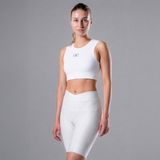 Acelera Intermediate Dames Fietsshort met Zeem - Wit - Maat XL