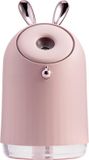 Northix Luchtbevochtiger, konijn met bel, 25 cl - Roze