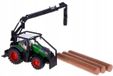 Bburago Fendt 1050 Vario Traktor met Houtgrijper & 3 Houtblokken - Speelgoed