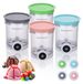 Ninja Creami Swirl 4 pots à glace - Pièces de rechange - 480 ml - Sans BPA - Lavable au lave-vaisselle - Couvercles inclus