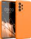 kwmobile telefoonhoesje voor Samsung Galaxy A52 / A52 5G / A52s 5G - Hoesje met siliconen coating - Smartphone case in fruitig oranje