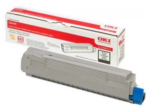 OKI 43487712 Zwarte Toner Cartridge - 6000 Pagina's - Origineel