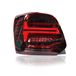 Set Volkswagen Set LED Achterlichten passend voor Volkswagen Polo 6R/6C 2009-2017 - Rood/Rookgrijs - incl. Dynamic Running Light