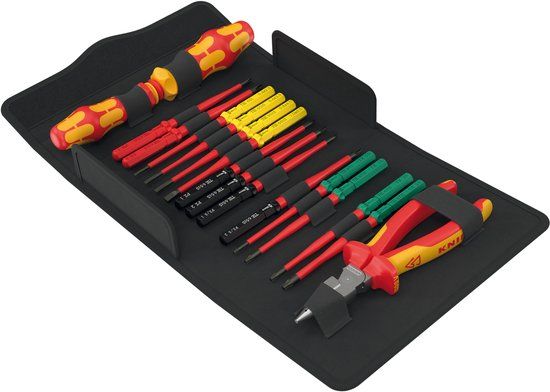 Wera Kraftform Kompakt VDE 17 extra slim 2 Tool Finder 05006610001 Gereedschapsset 17-delig