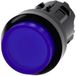 Siemens 3SU10010BB500AA0 3SU1001-0BB50-0AA0 Leuchtdrucktaster Frontring Kunststoff, rund Knopf Schwarz, Blau 1 St.