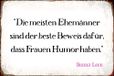 Schatzmix Humor-Donna Leon metalen bord 20x30 cm kleurrijk