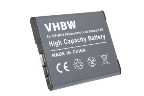 VHBW Accu voor Sony Cybershot DSC-W610, DSC-W620, DSC-W630, DSC-W650, DSC-W670 - Vervangt NP-BN1