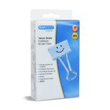 Rapesco 1424 19 mm Smiley Papierklemmen, Poederblauw, Verpakking van 80
