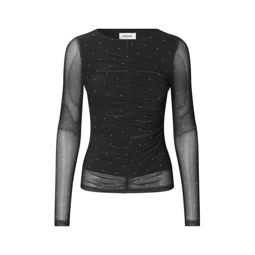 Modström top zwart met glitter