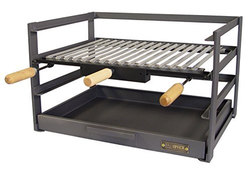 IMEX EL ZORRO 71477.0 Grill met grill, zwart, 46 x 41 x 35 cm