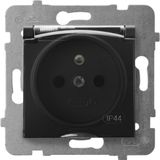 Ospel GPH-1UZ/m/33/d, zwart, IP44, 16 A, 71 mm, 42 mm, 71 mm