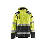 Blaklader Blåkläder 4987-1987 Shell jack High Vis ongevoerd Geel/Zwart maat M