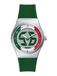 FOSSIL Analoog horloge 'ARCHIVAL' groen / rood / zilver
