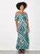 Apricot Maxi-jurk met boho-folkprint