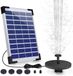 Pompe solaire - Kit panneau solaire 5W - Fontaines - Fontaine de jardin - Fonction d'eau extérieure - Festival solaire de jardin - Convient pour mini-étang, jardins et piscines - Noir