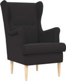 vidaXL Fauteuil Zwart Bouclé